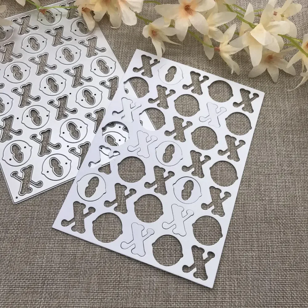 

XO letter frame Metal Cutting Dies Stencils For DIY Scrapbooking Decorative Handcraft Die Cutting Template Mold