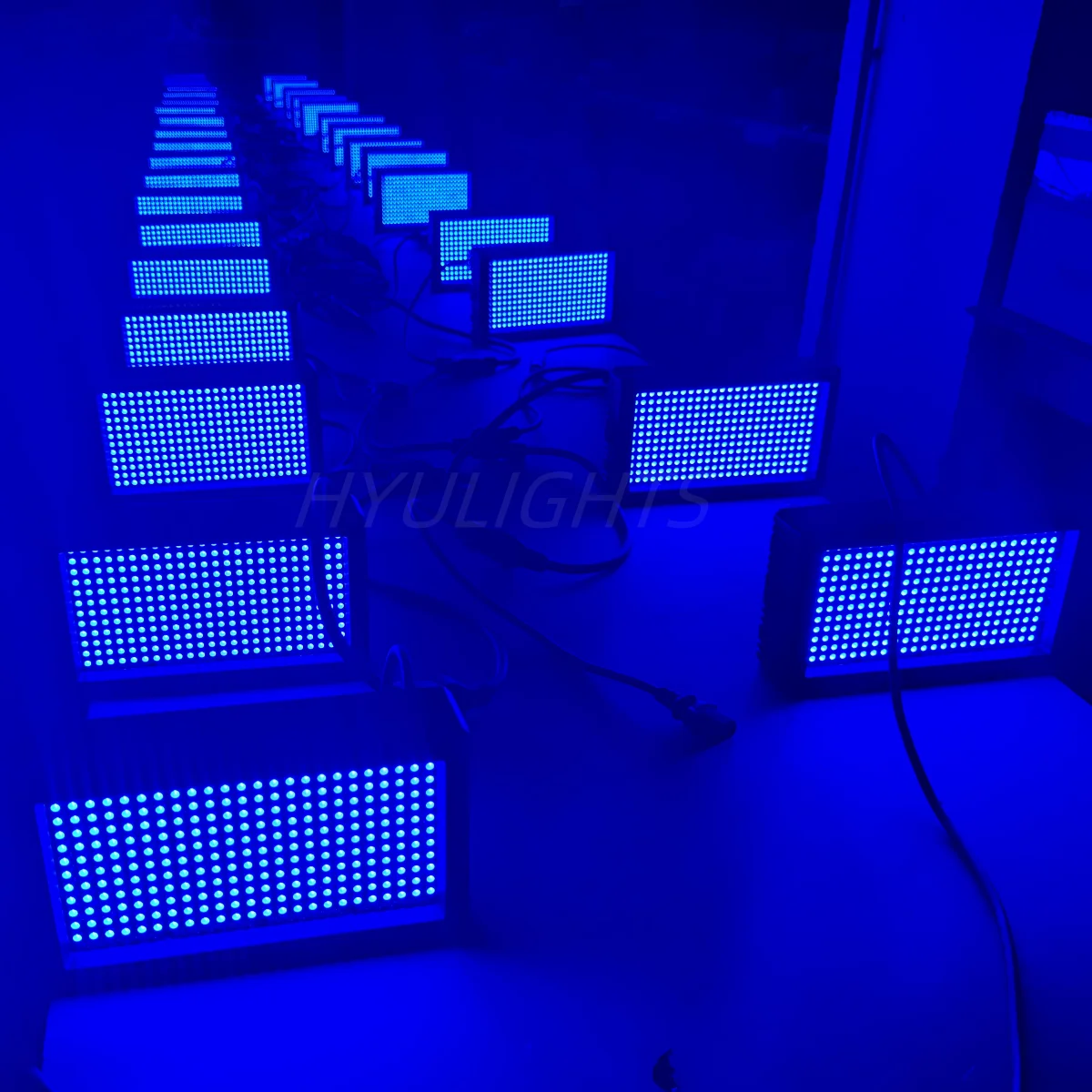 Wireless Control 60W Mni LED Lights Strobe RGB 3in1 Led lights dj48 Zone DMX Super Bright Dj Wash Strobe Stage Lighting Effects