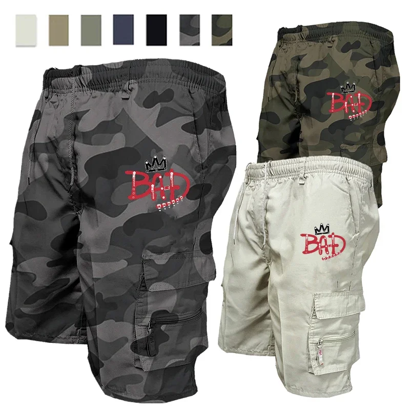 

Мужские тактические шорты-карго, модные карманные военные шорты для бега, летние спортивные повседневные мужские камуфляжные рабочие шорты для пешего туризма
