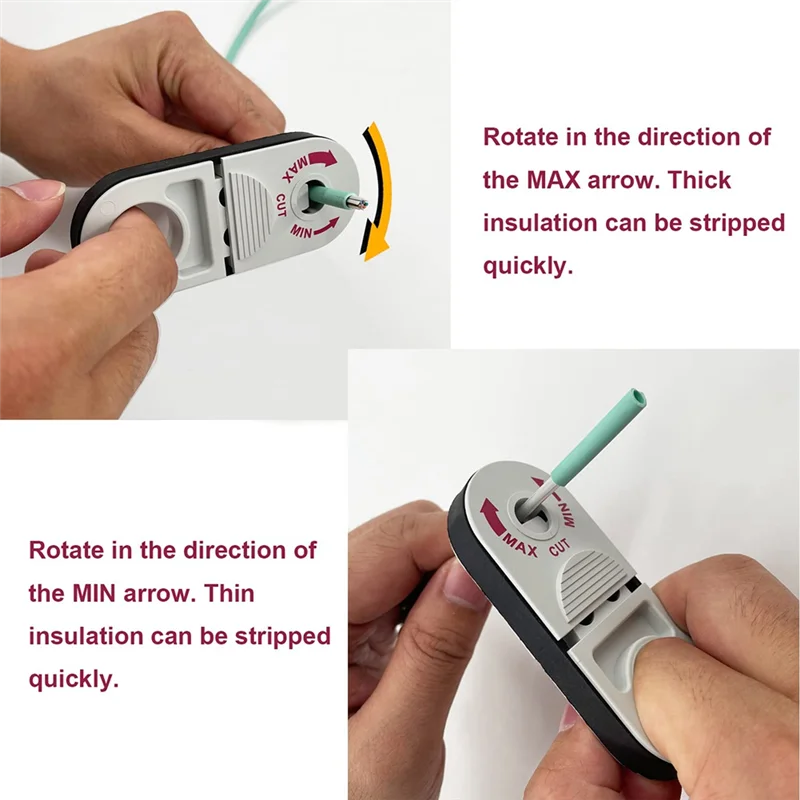 Universal Network Wire Stripping Tool for Cat5E, Cat6,Cat7, Cat8 - Coaxial Cable Stripper, Pocket Cable Stripper Tool