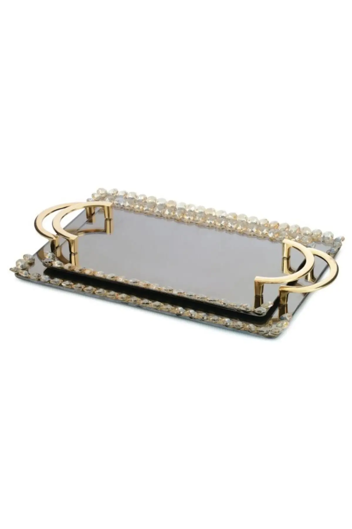 DOLBOVI luxury tray Service Presentation tray Gemstone Gold tray поднос plateau luxury