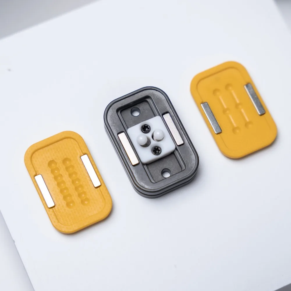 BOX EDC Mini Mechanical Zirconium Alloy G10 Straight Push Segment Fingertip Push Card Decompression Toy