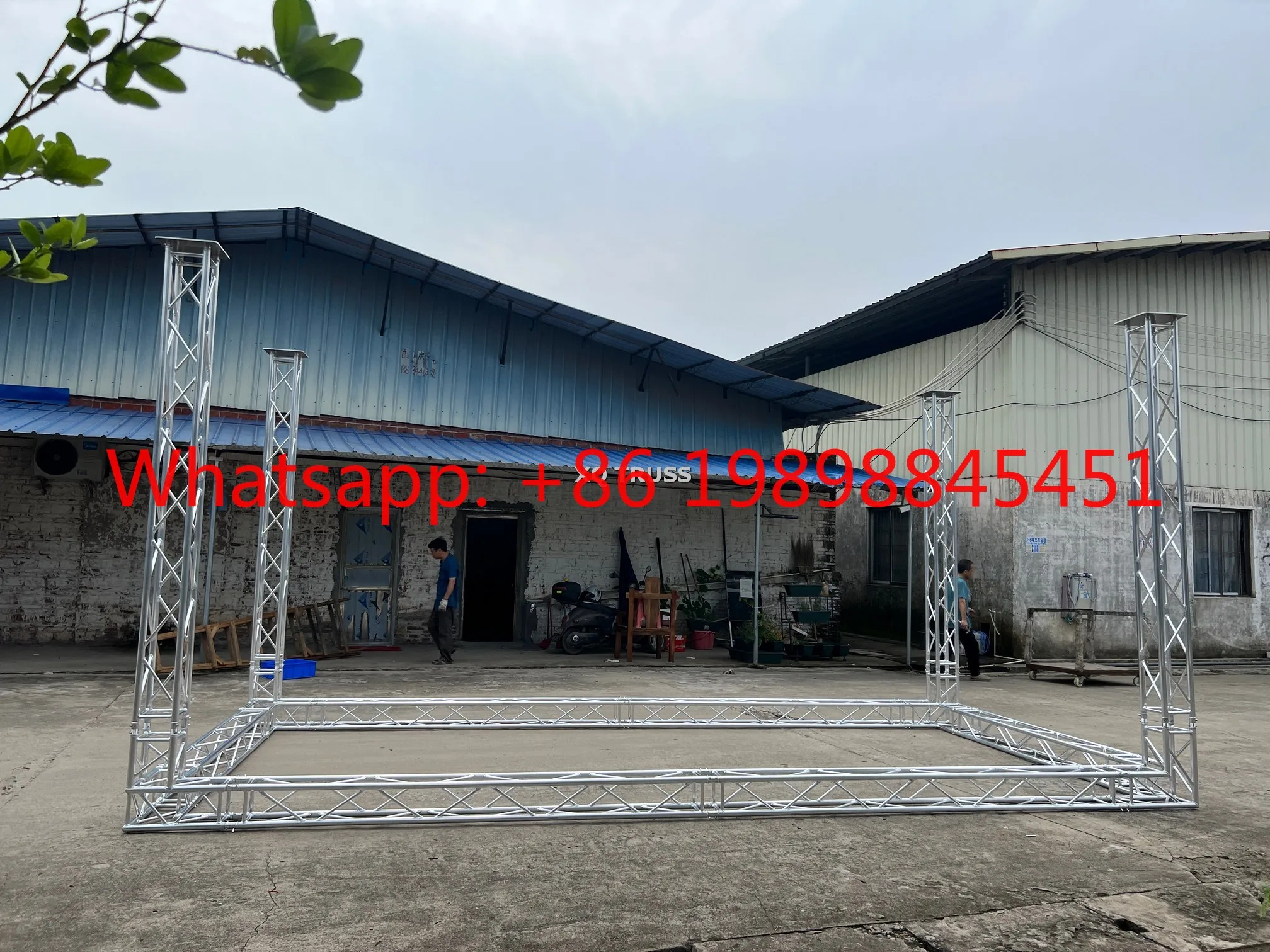 Aluminum Alloy Box Stage Truss System, Outdoor Lighting Truss for Concert Wedding LED Screen Booth Display