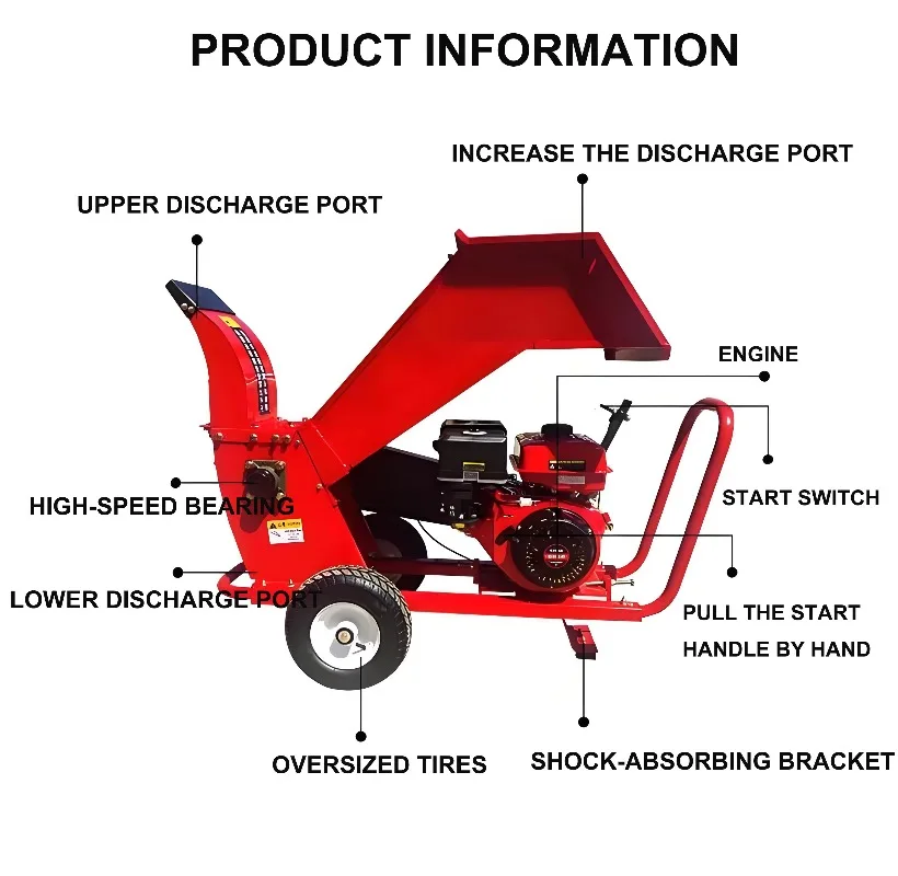 Landscaping branch crusher Orchard branch crusher High horsepower crusher