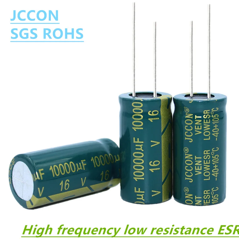 5-100Pcs JCCON 16v 100uf 220uf 330uf 470uf 680uf 1000uf 1500uf 2200uf 3300uf 4700uf 10000uf Aluminum Electrolytic Capacitor