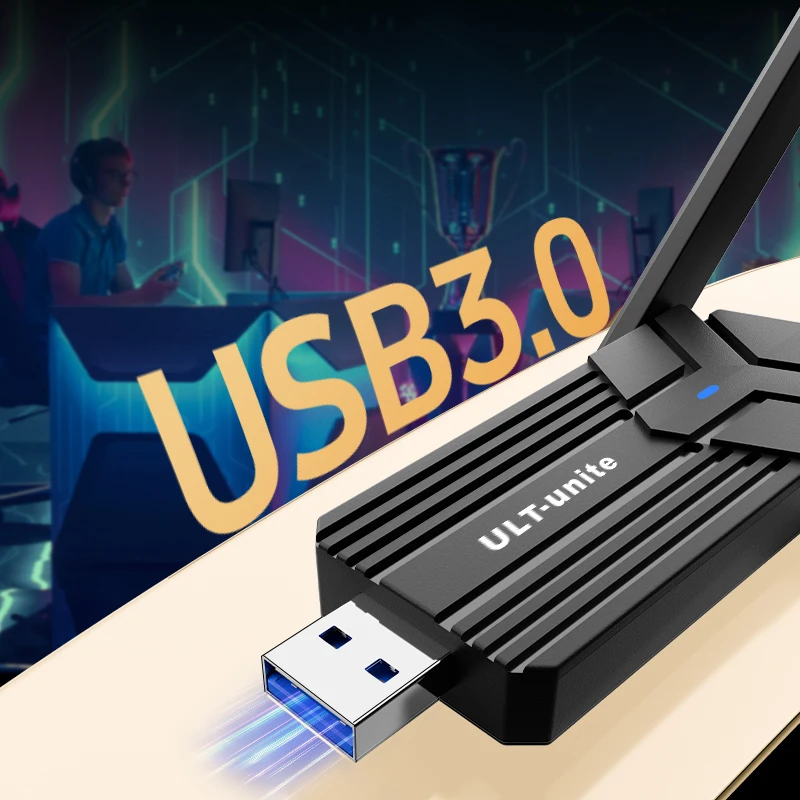 Wireless USB 1300Mbps WiFi Adapter Dual Band 2.4G 5GHz USB 3.0 WIFI USB Adapter 802.11ac Network With Antenna For Desktop Laptop