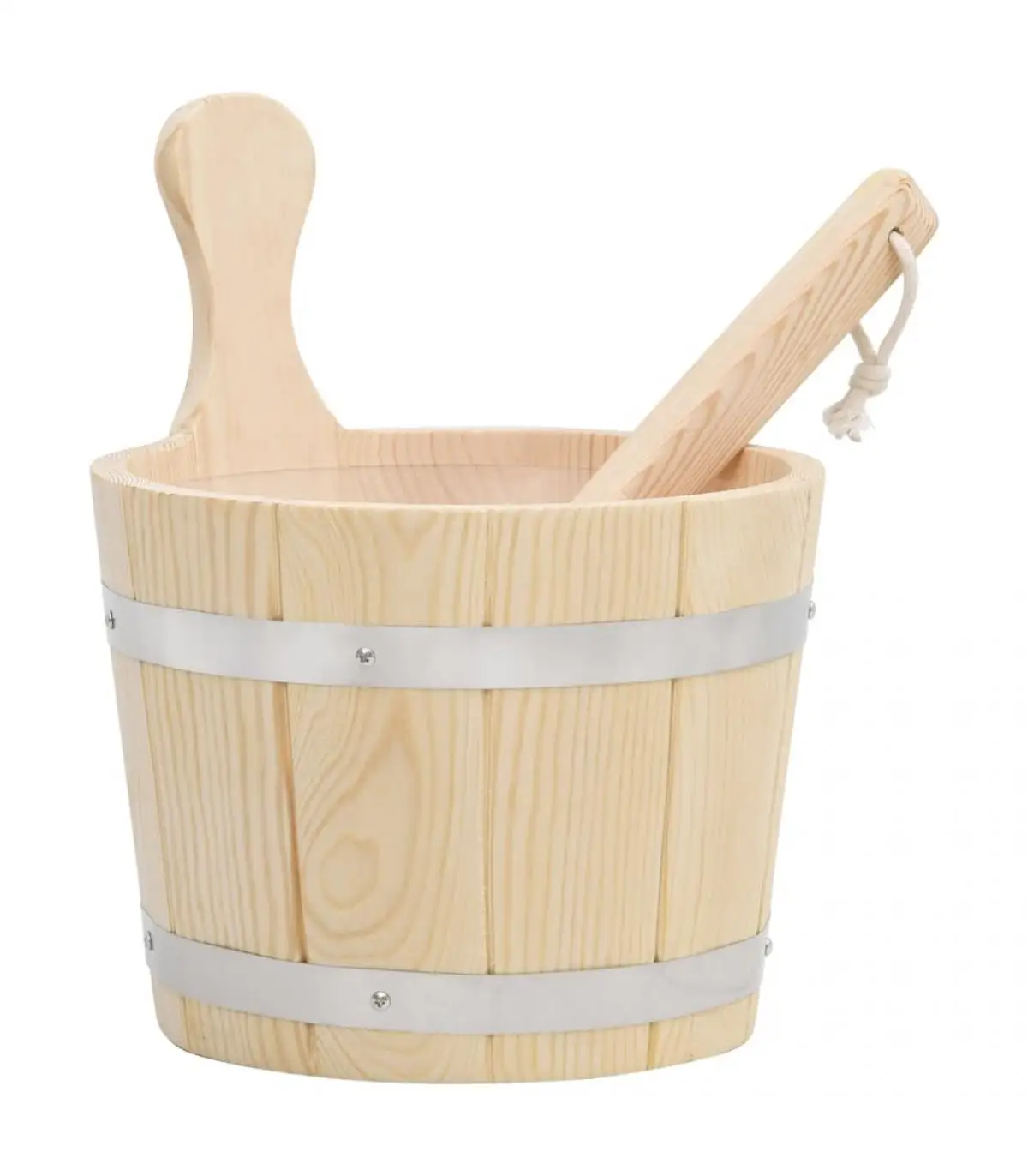 Saunas sauna bucket and ladle Set solid pine wood