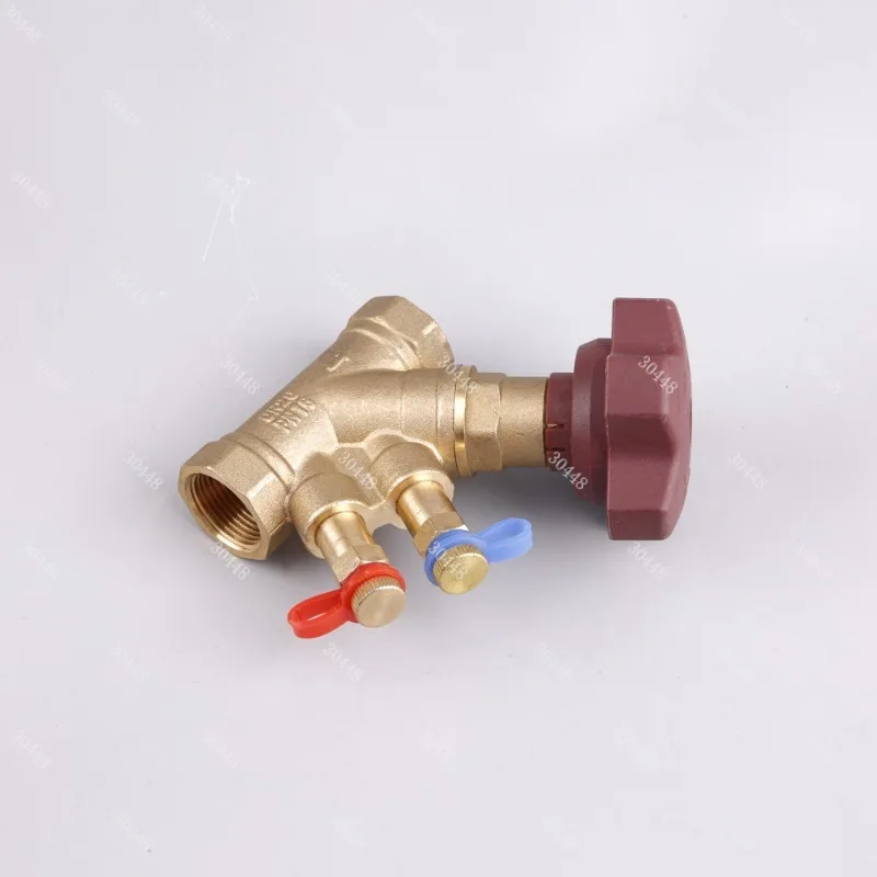 Brass Static Flow Balancing Valve Adjustable Control Valve