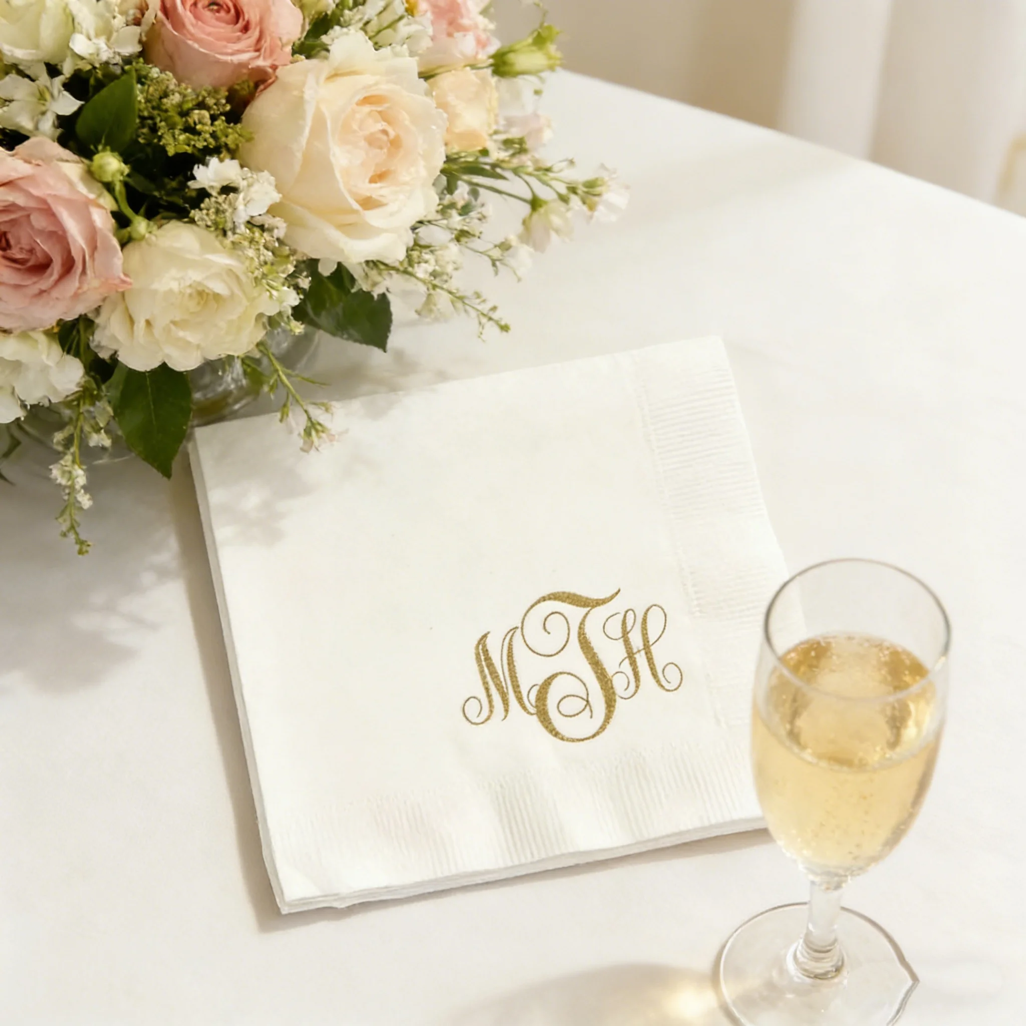 

50 шт. персонализированных полотенец для гостей на вечеринку в честь рождения ребенка, с индивидуальной монограммой, салфетки для напитков и ужина, разные цвета