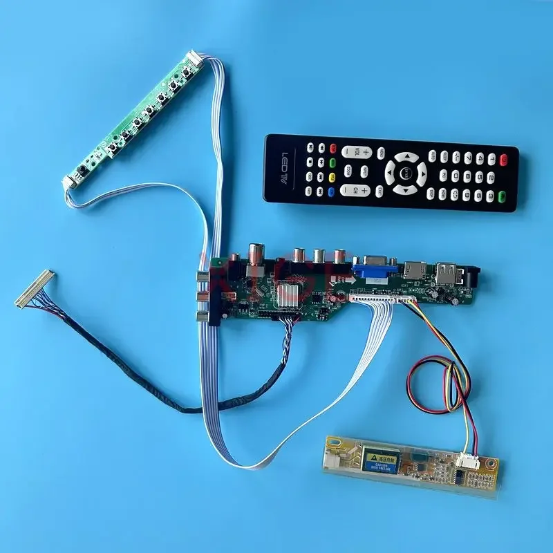 

Controller Board Fit CLAA154WB03 CLAA154WB04 DIY Kit LCD Display 1280*800 LVDS-30Pin DVB Digital Signal USB+HDMI+VGA+AV+IR 1CCFL