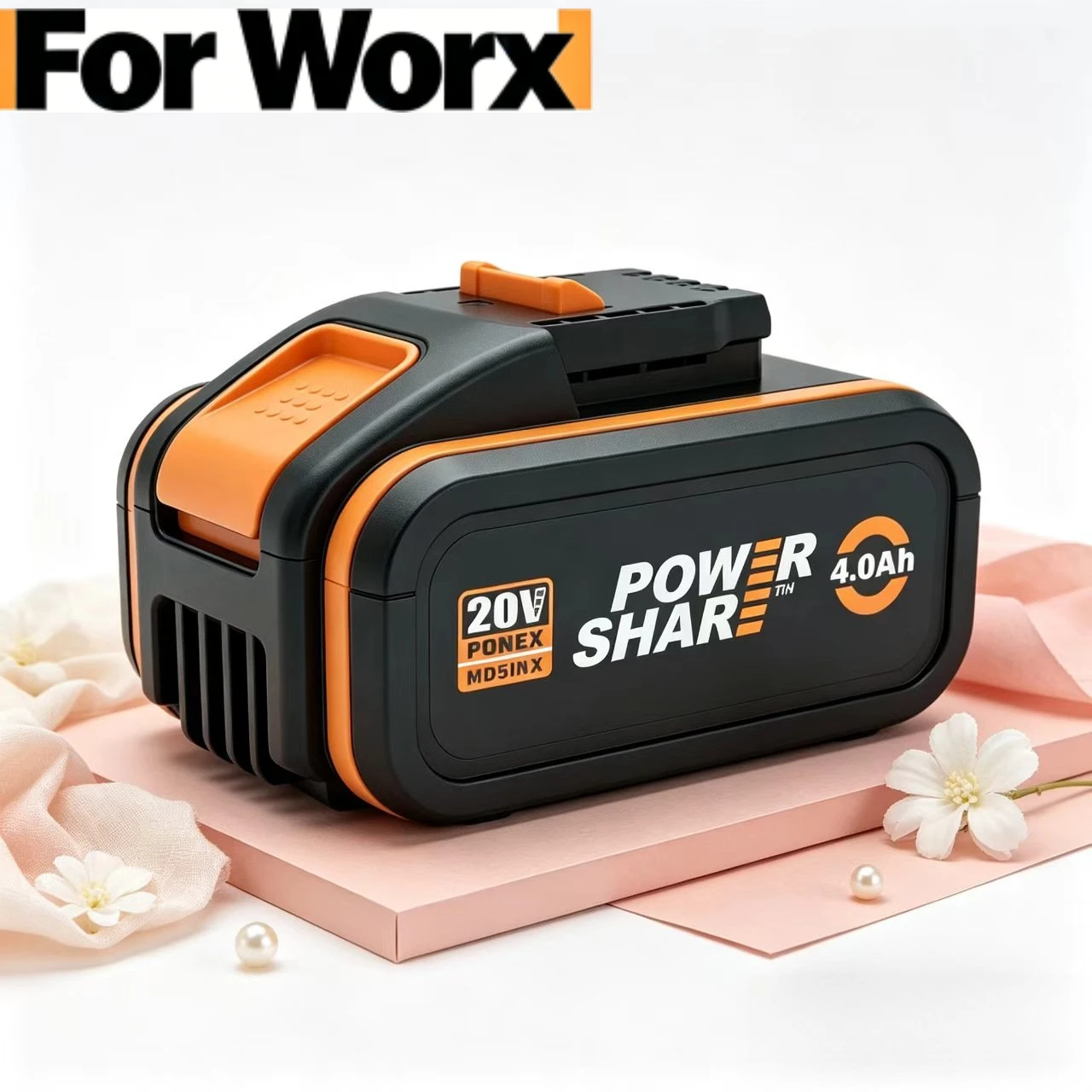 

For Worx 20V 6.0Ah Li-ion Replacement Battery CE RoHS FCC Certified Compatible with Worx 20V Garden & Power Tools Full Series