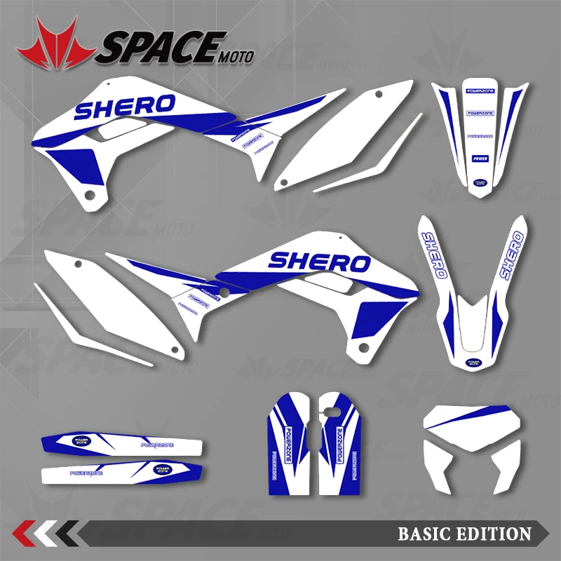 

SPACE MOTO для 17-23 SHERCO SE SEF графический фон наклейки наклейки для мотоцикла