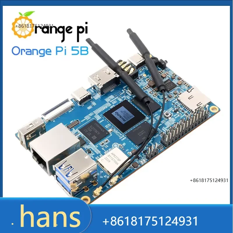 2026 Factory Direct Sales Orange Pi 5b 16gb Ram Single Board Computer Rk3588s 128gb Emmc Wifi-bt Development Board Orangepi