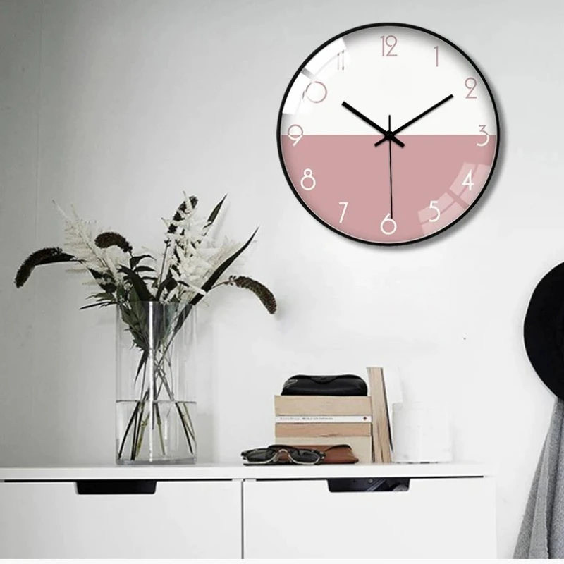 Nordic Interior Decorative Mirror Industrial Elegant Home Decor Decorative Mirror Seating Room Round Horloge Murale Wall Decor