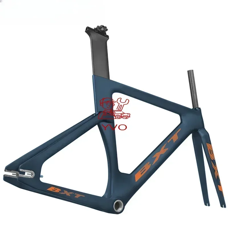 Track Bike Frame 700C BXT Road Triathlon Bikes Carbon Frameset BXT Fixed Gear Frames FG Carbon Fiber OEM Raw TT Bike Frame Set