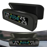 Car Solar TPMS With Color LCD Display For Real-time Tire Pressure And Temperature Wireless Solar Tire Pressure Monitoring System