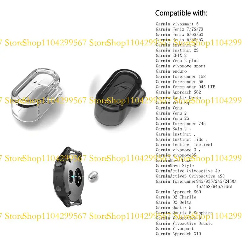 

CS1W Charging Port Dustproof Plug Protective Cover Protections Silicone Dust Plug for Forerunner245 935 945 Vivoactive 3