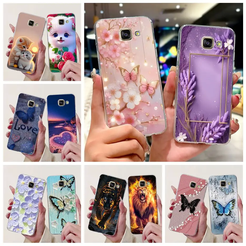 Pour Samsung Galaxy A5 2016 étui SM-A510F nouvelle mode peint couverture en Silicone souple mince coque de téléphone pour Samsung A5 2017 A520F coque Pour Samsung Galaxy A5 2016 étui SM-A510F nouvelle mode peint couverture en Silicone souple mince coque de téléphone pour Samsung A5 2017 A520F coque