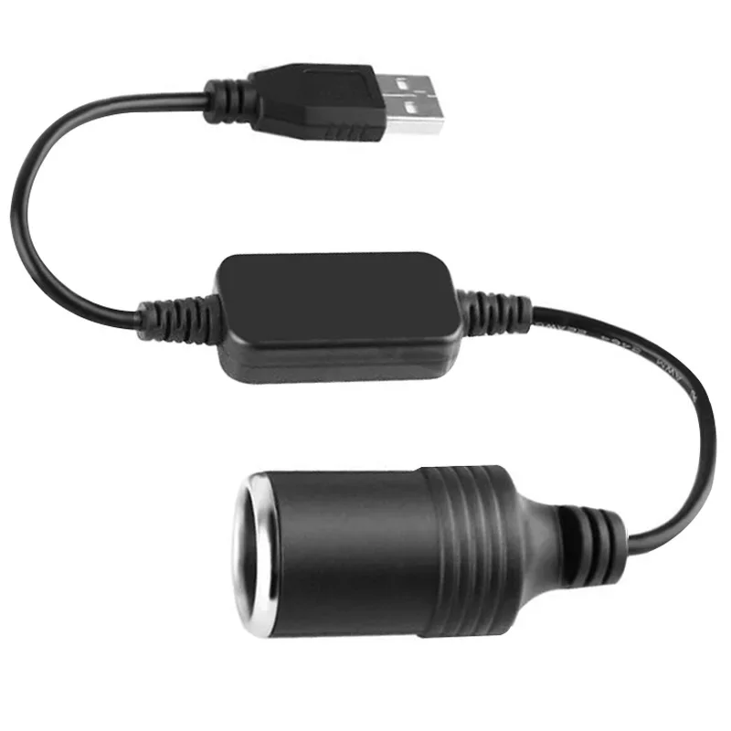 1 قطعة 5 فولت 2A USB إلى 12 فولت ولاعة السجائر المقبس USB ذكر إلى أنثى ولاعة السجائر محول محول اكسسوارات إلكترونيات السيارات