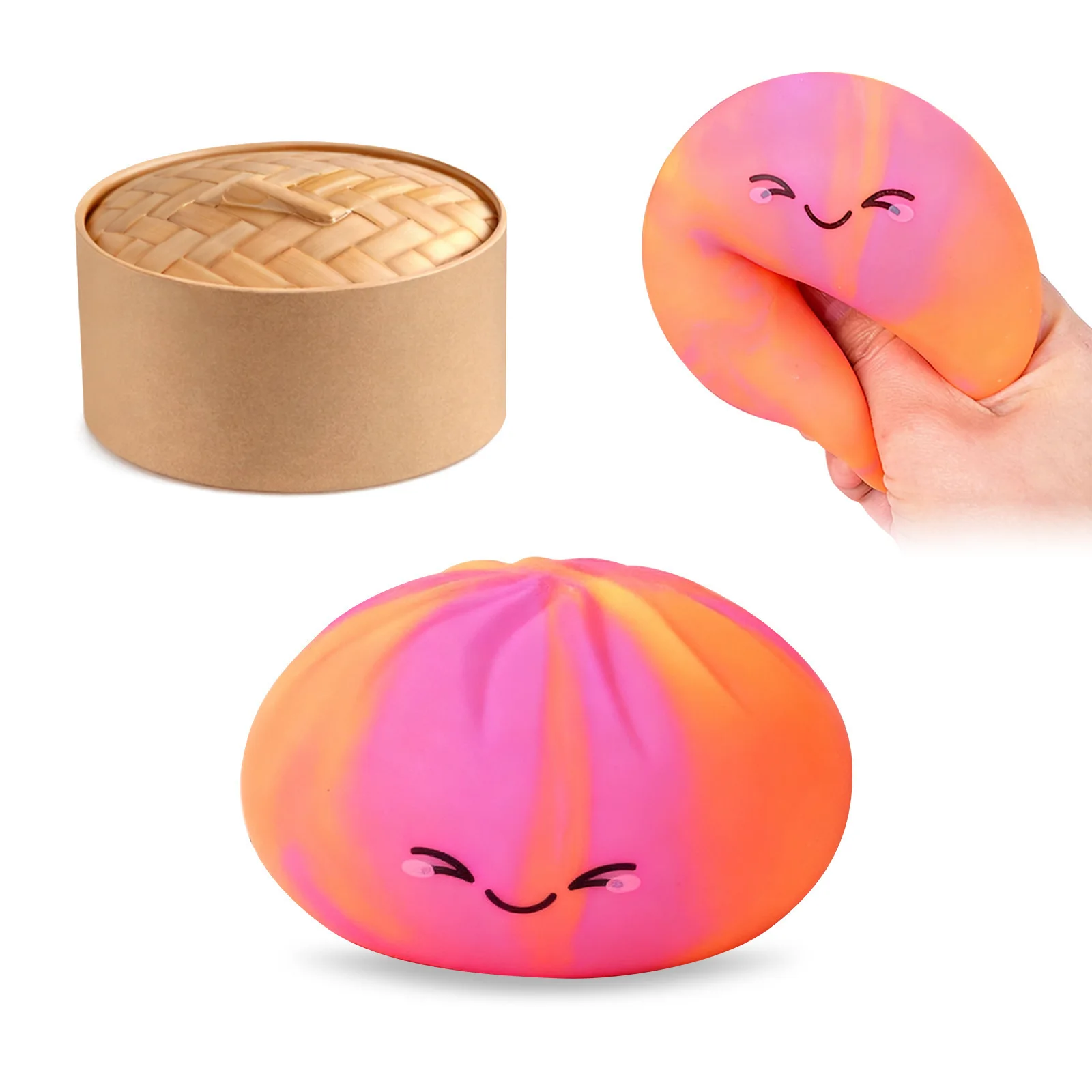 Simulation Flash Dumpling Pressure Ball Slow Rebound Soft Pinch Decompression Home Office Decorat Children Adults Birthday Gift