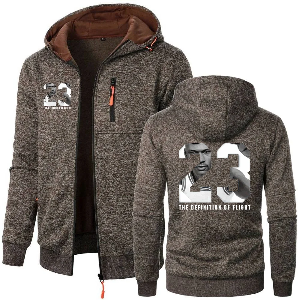 NOVO 23 #   Basquete vôo homem moletom jaqueta com capuz outwear lã quente agasalho casaco perfeição dos homens esportes hoodies camisa