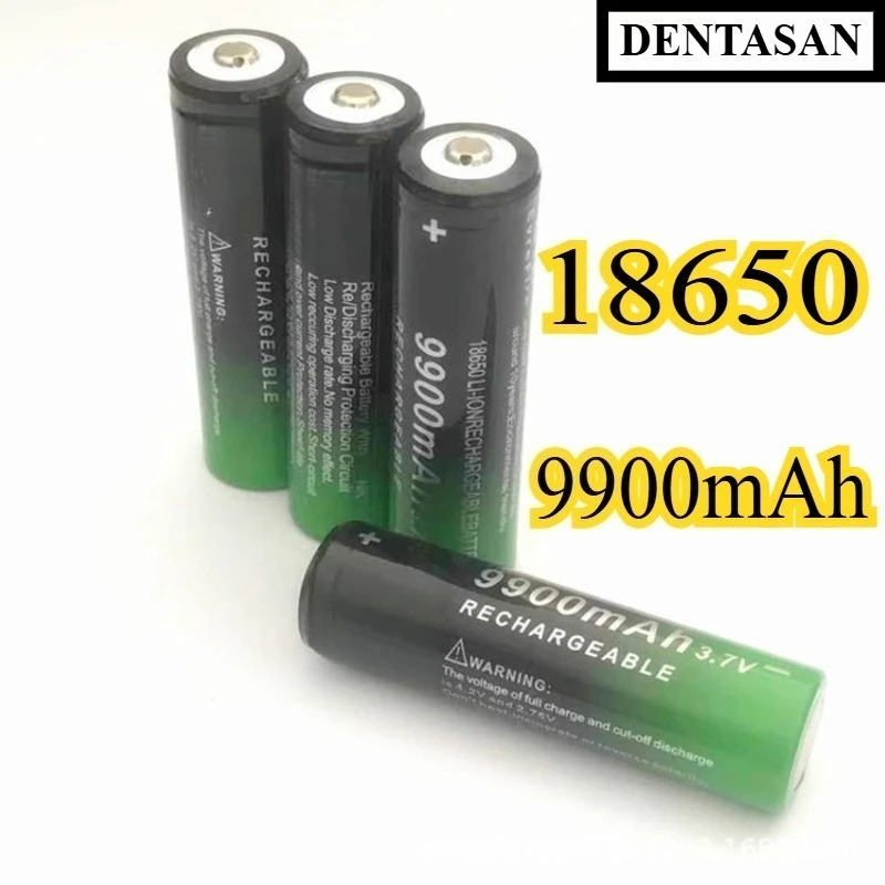 

18650 Rechargeable Lithium Battery GTL 3.7V 9900mAh Ultra Large Capacity Suitable for Remote Control Toy Fan Flashlight