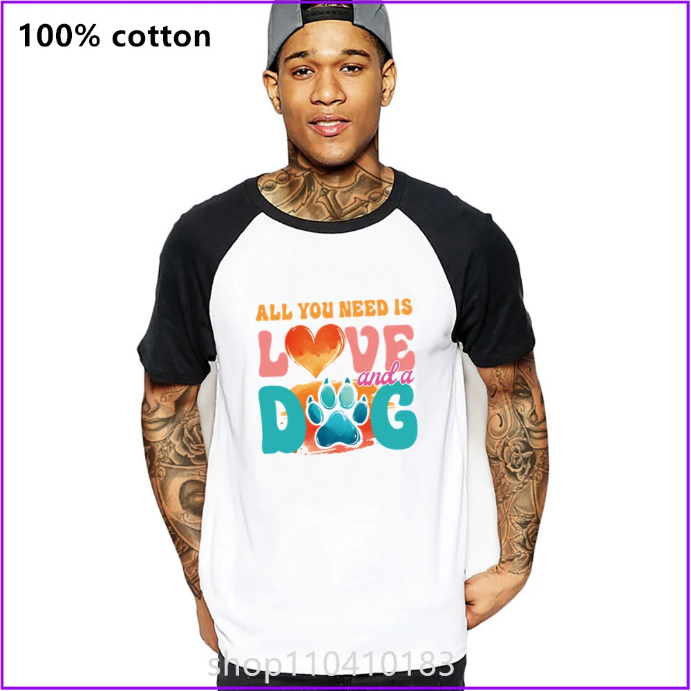 All You Need Is Love Dog Gift Sja1163 T Shirts For Men'S Women Tshirt T-Shirt Drop Shoulder High Quality Work Couple Tracksuits