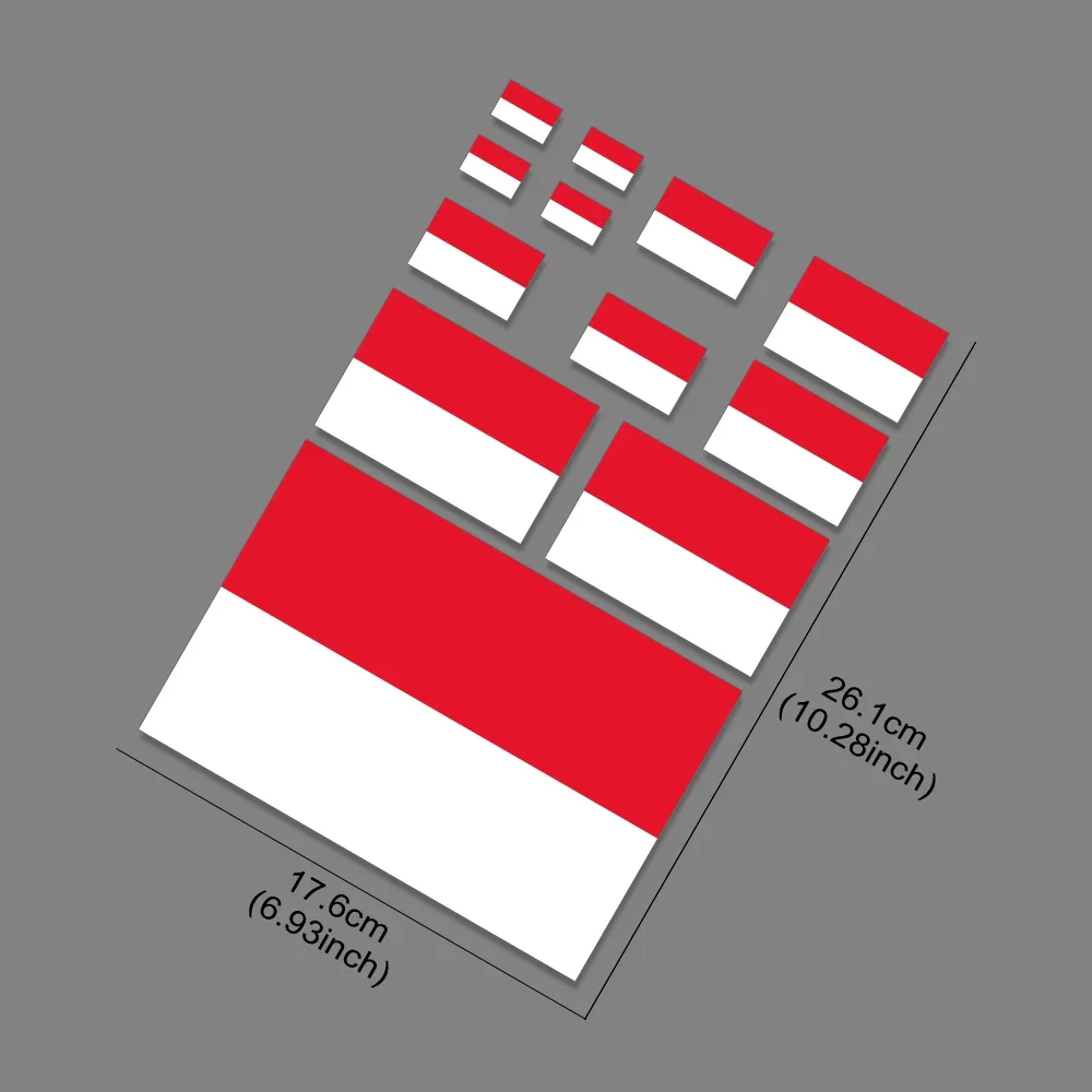 Creative Polish Flag Styling Waterproof Sticker Graphics I Love Poland Country Personalized Decal Auto Decorative Accessories