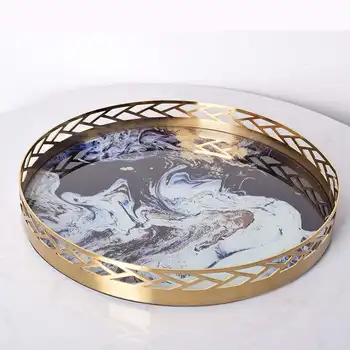 tray display model room agate jewelry ornament