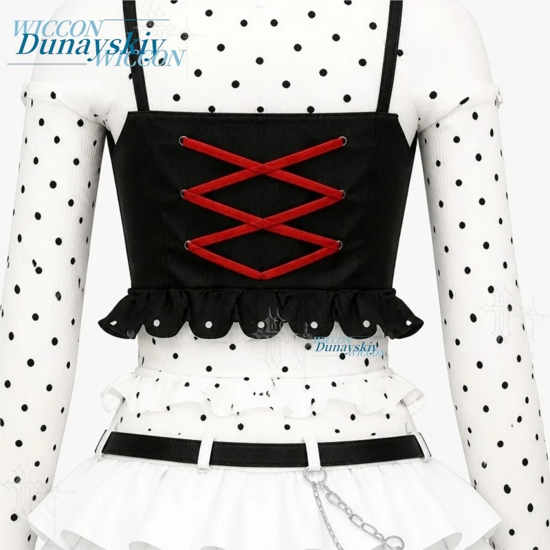 Neverness To Everness  Requiem Black And White Nurser Rhym Traditional Chinese StyleStreet Y2K Fashion Dress Outfit Women Lolita - view 6