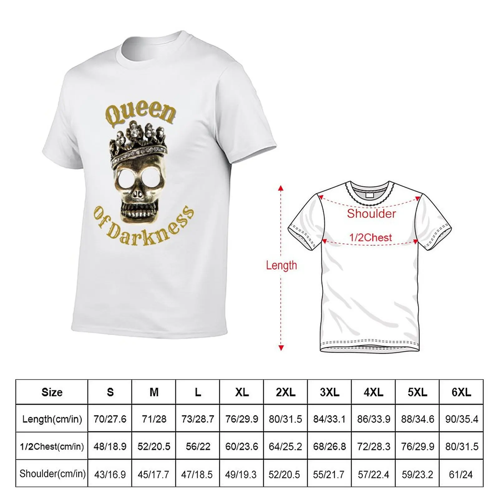Queen of Darkness T-Shirt t shirt man plain t shirts for man graphic funny T-Shirt