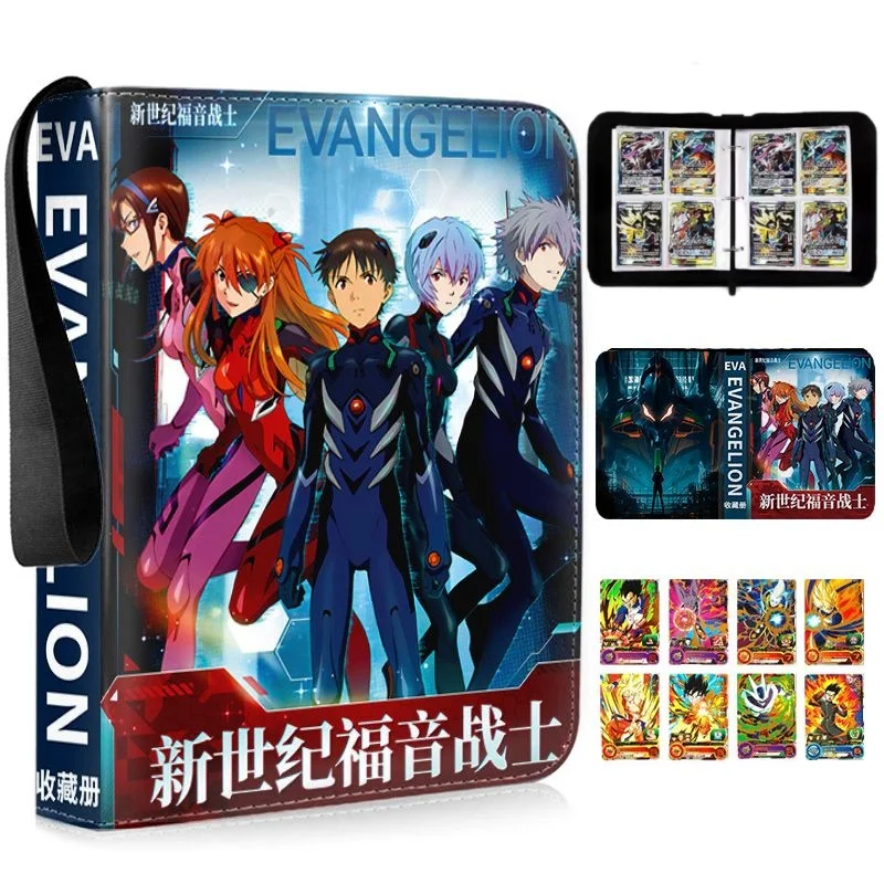 NEON GENESIS EVANGELION Game Card Collection Photo Album Book Loose-leaf Zipper Card Holder Fashion Cartoon Trendy Luxury Gift