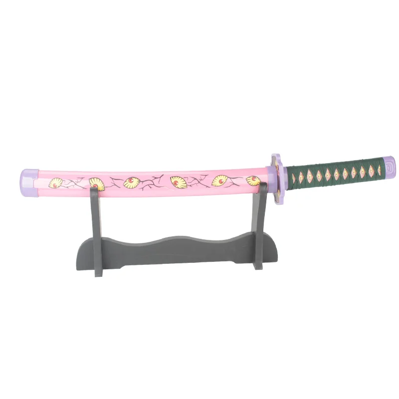 Anime Katana 23.6in/60cm Character Cosplay Stage Props Bamboo Blade Toy Swords Manga pattern Party Gifts Halloween costume props