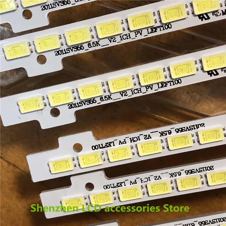 6 أجزاء/وحدة لسامسونج UA55D6000SJ UA55D6400UJ LCD الخلفية 1 قطعة = 100LED 680 مللي متر 100% جديد