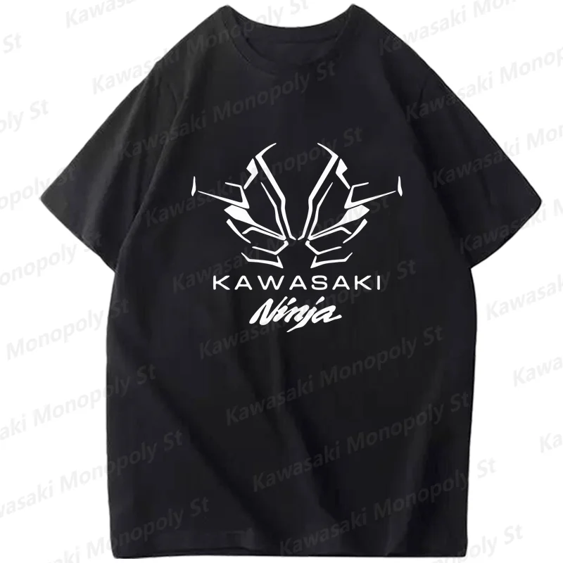 New Summer Boy&Girl Kawasaki Motorcycle Z900 Heavy Motorcycle T-Shirt Men Cotton Short Sleeve KID/Adult Training Top Racing Suit