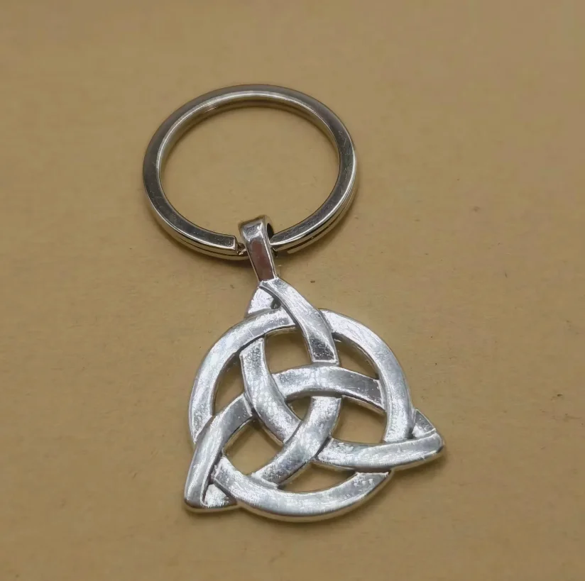 Triquetra key ring Witch Knot keychain key ring Witchcraft key chain Women bag decoration Good Luck Protection Amulet Jewelry