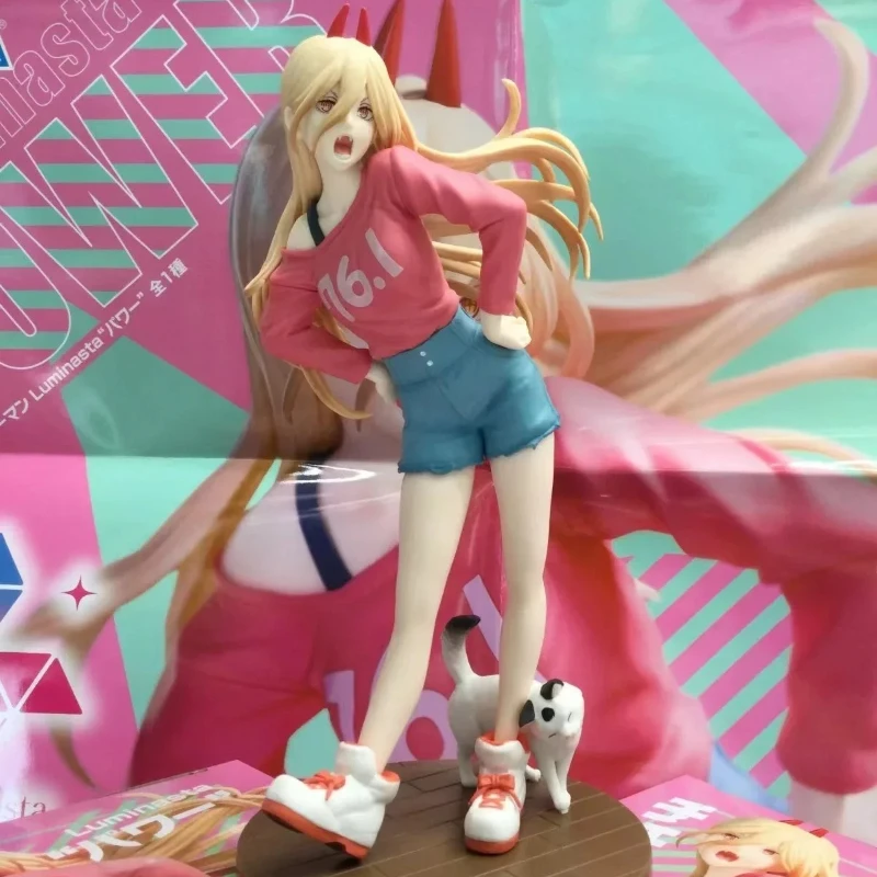 

Оригинальная бензопила SEGA Luminasta Man Power Nyaako Pawaa Blond Fiend ПВХ Фигурка Модель куклы Игрушки в наличии