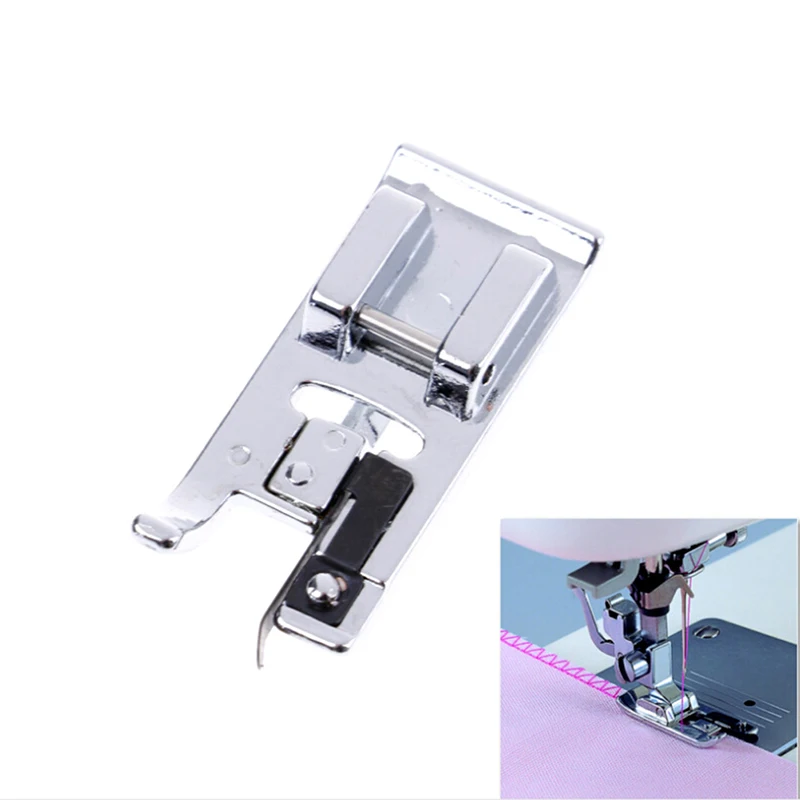 1pc Overlock Vertical Presser Foot For Sewing Machine Brother Janome Snap On Foot