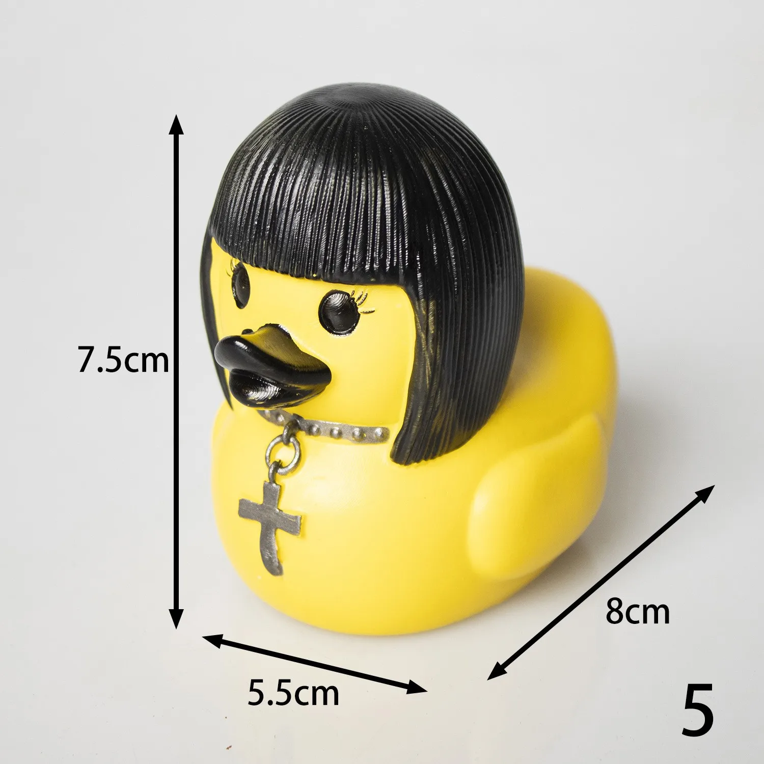 New Duck Statue Gothic Sculpture Punk Animal Figurine Resin Desk Decoration Collectible Figurines Satan Duck Tabletop Ornaments