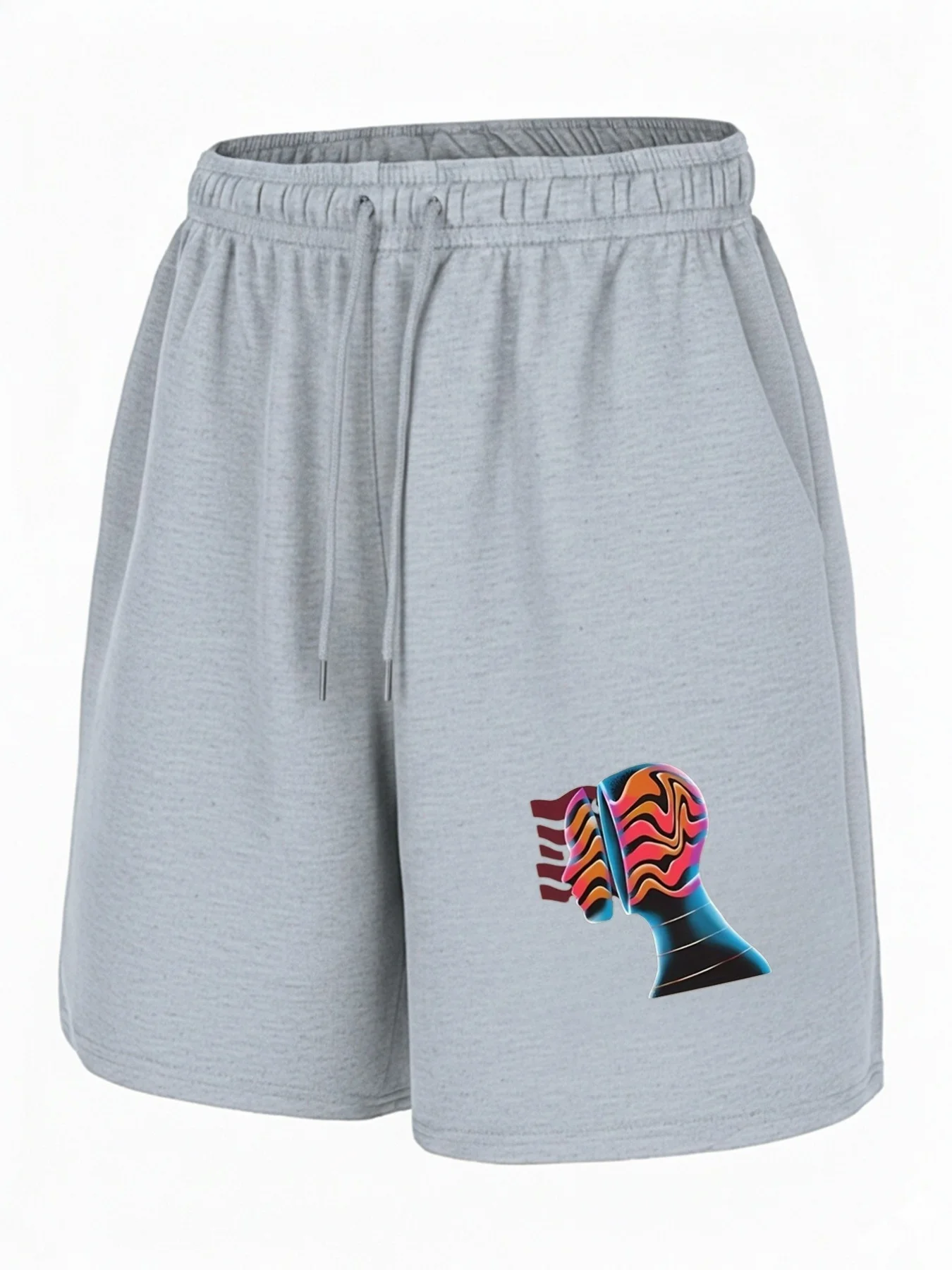 Men's sports shorts - Creative patterns, jogging shorts, outdoor shorts, moisture wicking and breathable