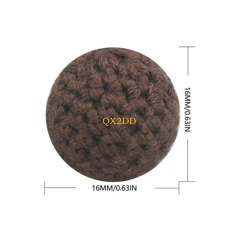 QX2D 5pcs حبات الكروشيه الملونة لمصلب مقطع المفتاح زخارف القلادة القلادة 16 مم حبات الحرف الحرف الملونة