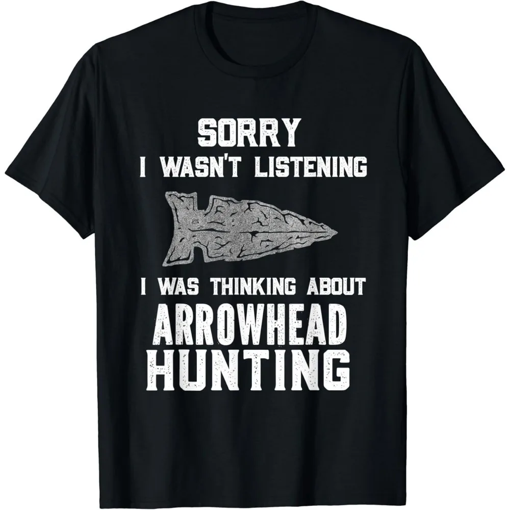 

Футболка с графическим принтом Arrowhead Hunter «Извините, я не слушаю», забавный подарок для охотника, футболка унисекс, мужские повседневные летние футболки