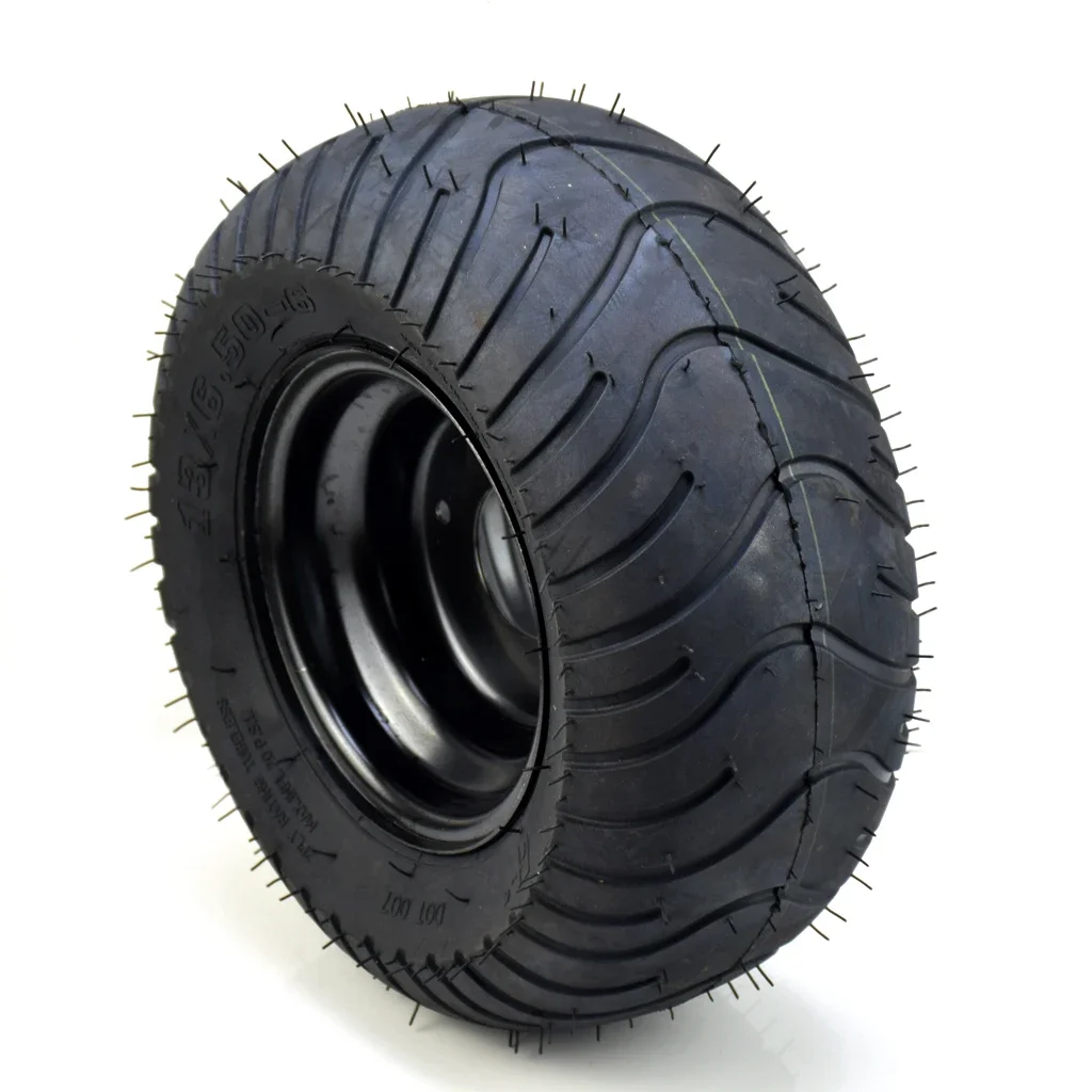 Wheels 13x6.50-6 Tubeless Tire Tyre And Wheel Rim ATV QUAD Buggy Mower Go-kart Buggy