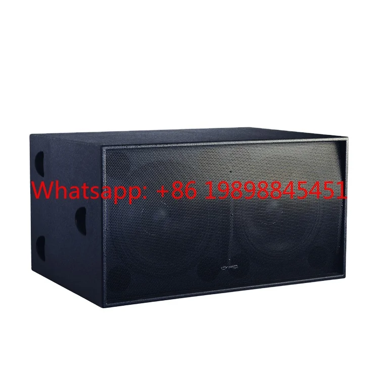 Birch Plywood Night Club Passive Audio Equipment Sound System Pro Loudspeaker Double 18 Inch Subwoofer 1200W