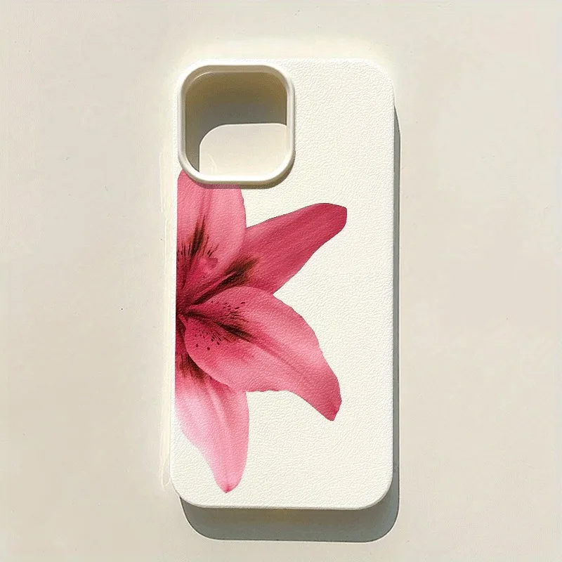 Half-flower Pattern Lychee Texture Phone Case for Samsung S26 S25 S24 S23 S22 S21 S20 Note20 Ultra Plus A73 A55 A35 5G Cover