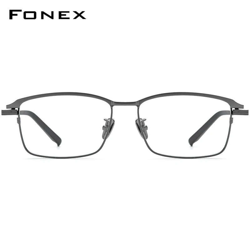 FONEX Titanium Glasses Frame Men 2026 Brand Design Square Eyeglasses Japanese Ultralight-Weight High Quality Eyewear 85927