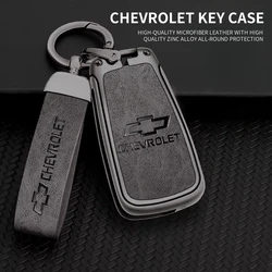 Zinc Alloy Car Flip Key Case Cover Shell Bag For Chevrolet Cruze Aveo Trax Sail Malibu Captiva Prism Spark Protector Accessories