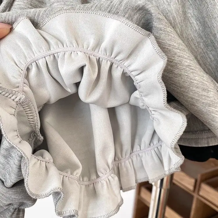 تنورة رياضية كورية غير منتظمة للسيدات صيفية جديدة عالية الخصر رمادية برباط Y2k تنورة قصيرة