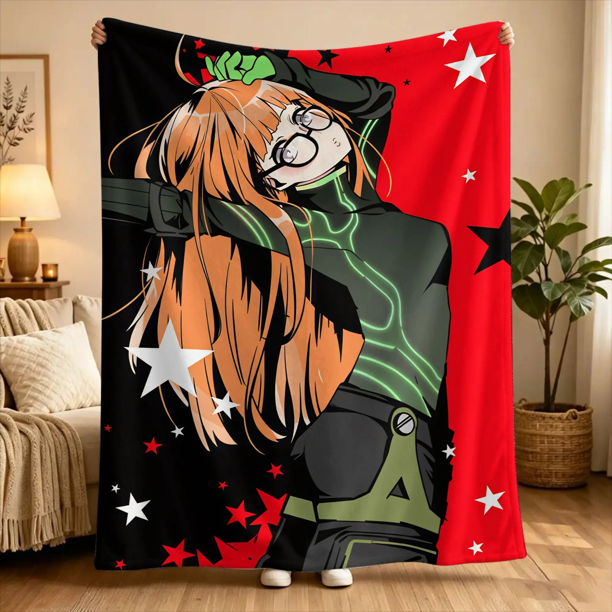 P5 Futaba Sakura Joker Blanket Quality Warm Soft  Throw Blanket Spring Children Living Room Street Trend Bedspread