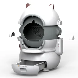 Arenero automático eléctrico grande con control de olores para gato